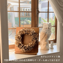 画像をギャラリービューアに読み込む, Wreath 18+ roses リース18+輪アレンジメント #12426