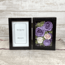 Load image into Gallery viewer, Black antique photo frame Antique paulownia wood photo frame #12820