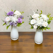 画像をギャラリービューアに読み込む, British vase LSA x mum & roses 菊と薔薇のお供えアレンジ #12824