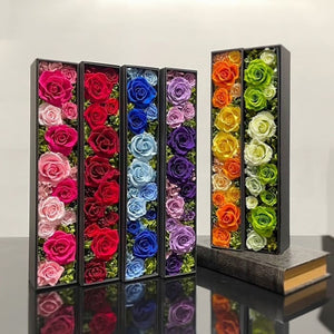 12 Roses in tall box: #10893