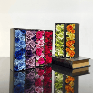 12 Roses in tall box: #10893