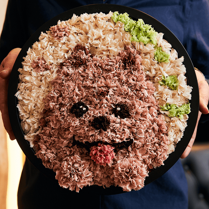 【P30号】花ざかりの森 #01 リネン 銀色レリーフアート My love flower 】フレーム M ～Rond MARON～ #11692 – GINZA