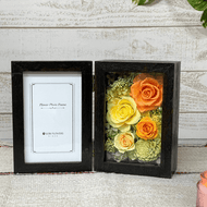 Black antique photo frame 桐製アンティークフォトフレーム　#12820