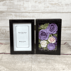 Black antique photo frame 桐製アンティークフォトフレーム　#12820