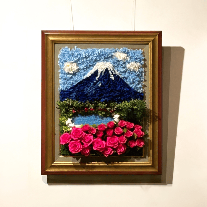 Canvas flower Mt.FUJI　#13598