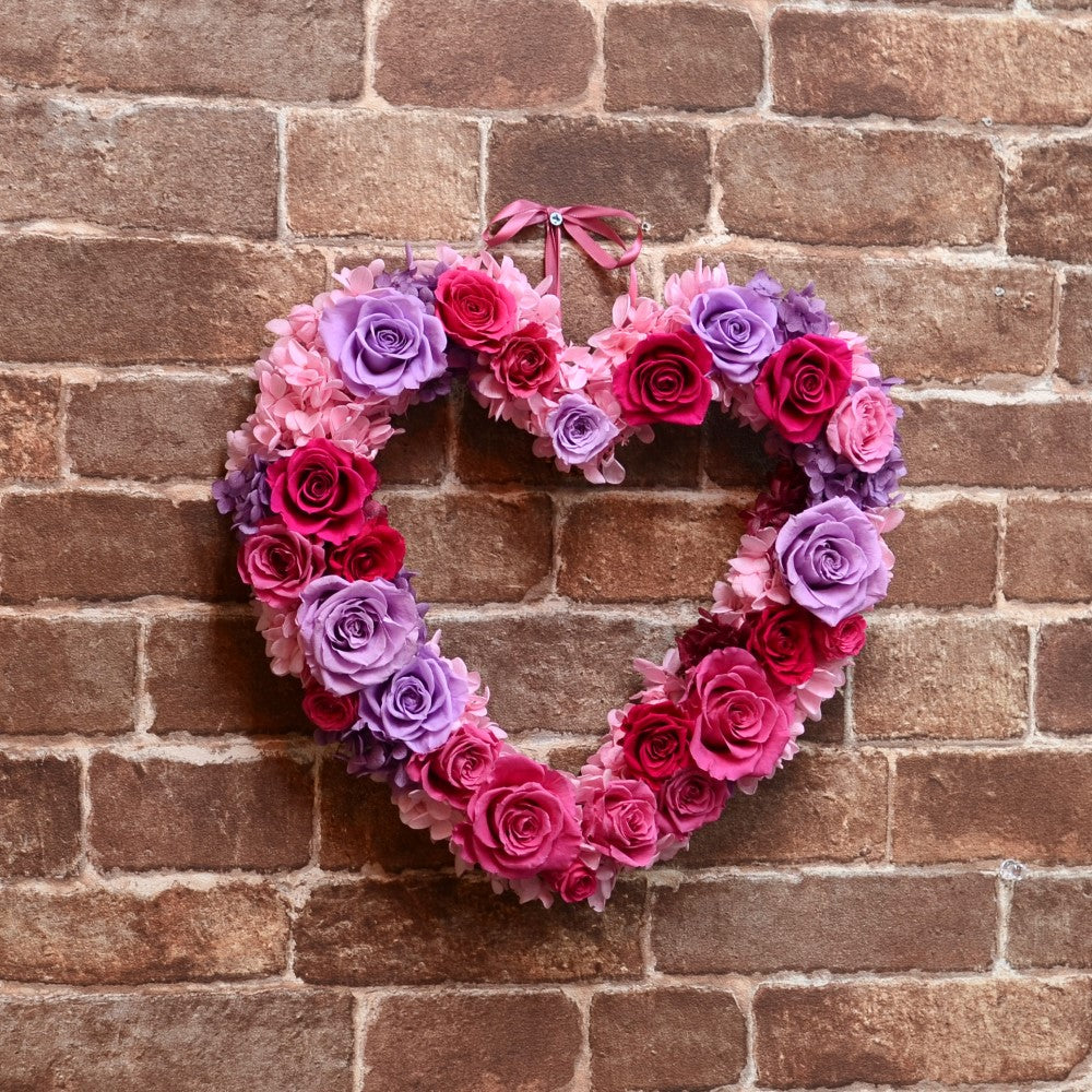 Heart Wreath ~ハートリース~ #12497 – GINZA SOBI FLOWERS