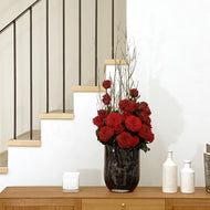 Henry dean vase with passionate roses　ヘンリーディーン　パッショネートローズ #12536